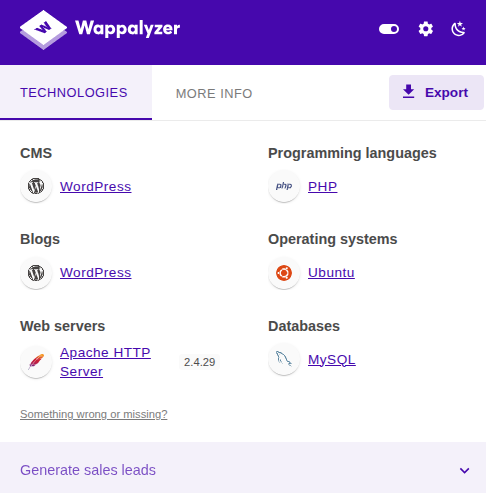 Wappalyzer